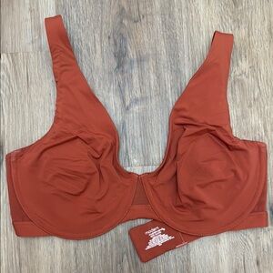 Modern Movement Comfortably Cool  Underwire Full Coverage Rust Orange Bra